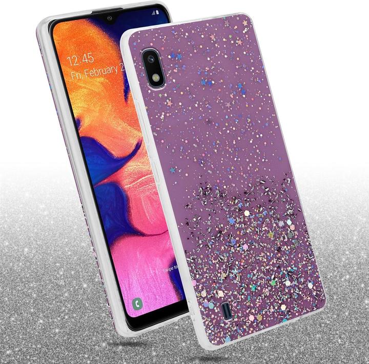 Image du produit Cadorabo Couverture TPU paillettes scintillantes (HTC One M10, Samsung Galaxy A10)