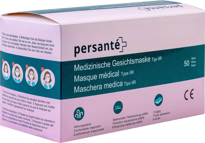 Actual product image Persanté Hygiene mask (Type IIR, 50 x)