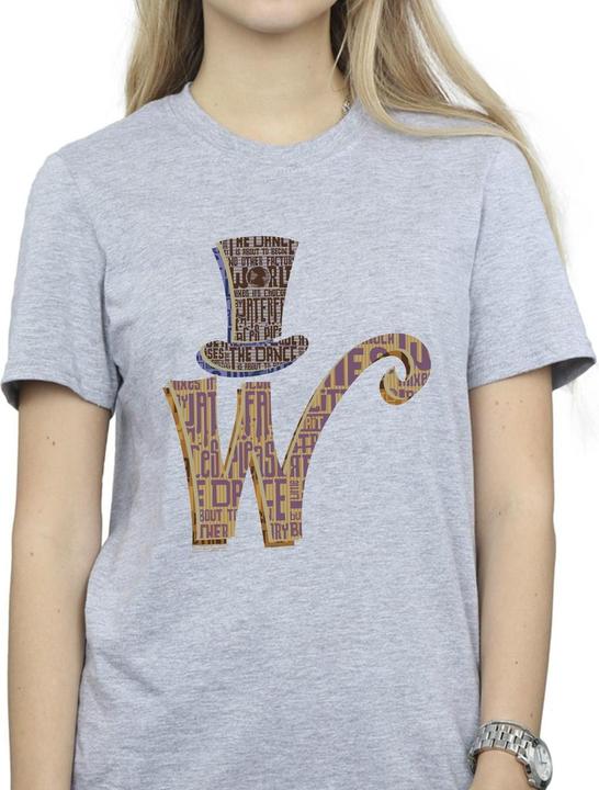 Produktbild Willy Wonka & the Chocolate Factory W Logo Hat TShirt (L)