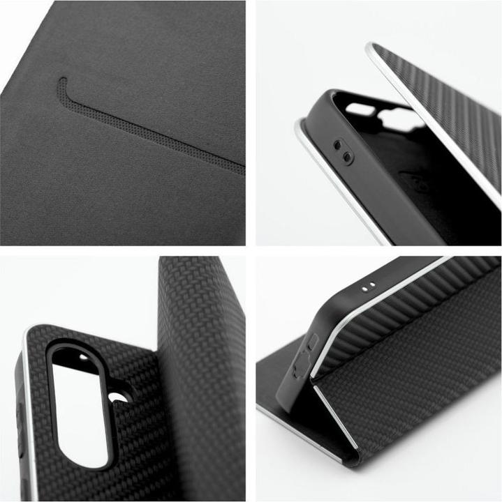 Image du produit OEM Book case LUNA Book Carbon for Xiaomi Redmi 13C / POCO C65 black (Xiaomi Poco C65, Xiaomi Redmi 13C)