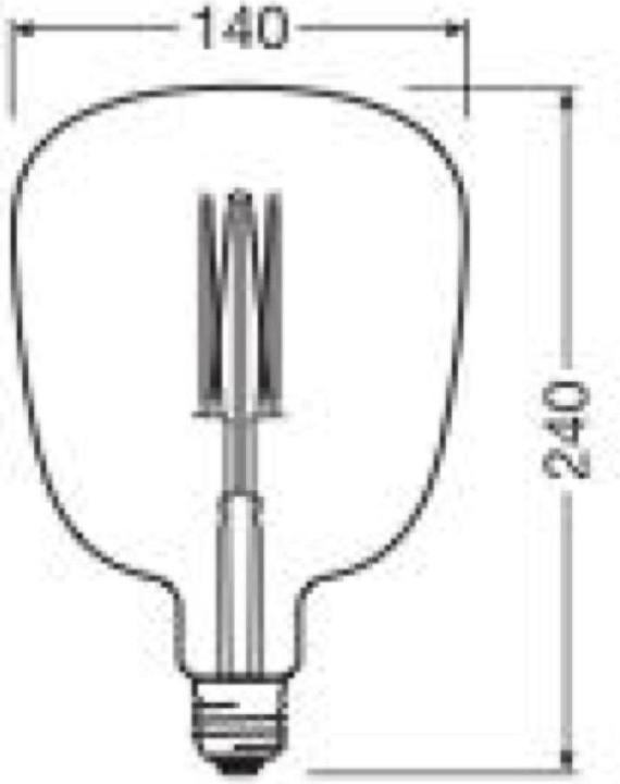 Image du produit Osram Vintage 1906 Led Big Special Shapes (E27, 4.50 W, 150 lm, 1 x, G)