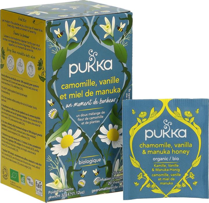 Image du produit Pukka Kamille, Vanille und Manuka-Honig (77 g)