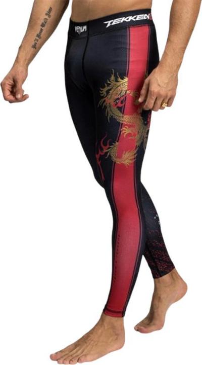 Actual product image Venum Tekken 8 Marshall Law Spats Black Red gold (L)