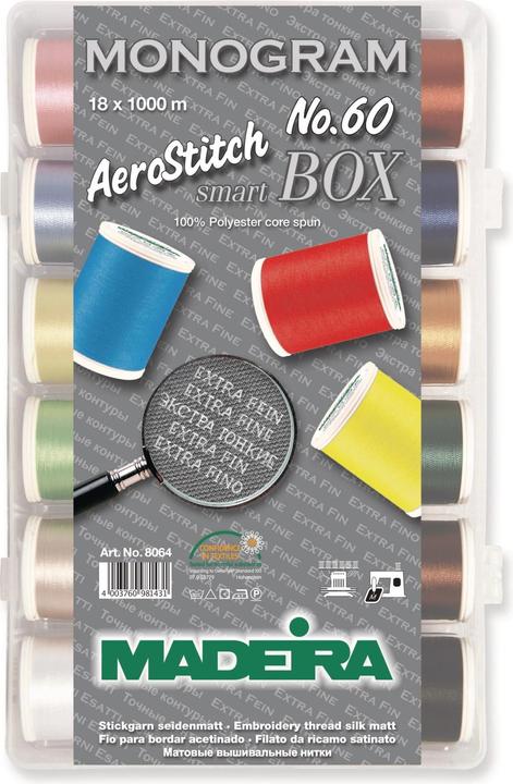 Immagine prodotto Madeira Filo da ricamo AeroStitch 60 Smart Box (1000 m)