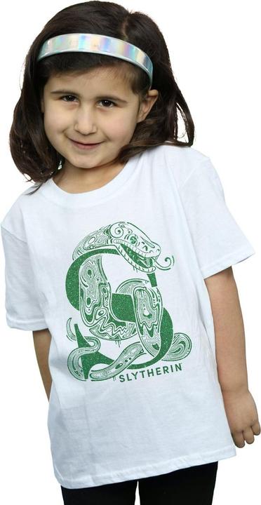 Immagine prodotto Slytherin Glitter Maglietta Ragazze (152, 158)
