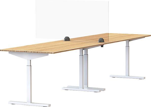 Actual product image smiT Desk partition for a double workplace, acrylic glass and polystyrene