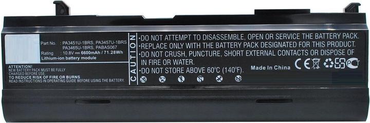 Actual product image CoreParts Laptop Battery for Toshiba (1 Cells, 6600 mAh)