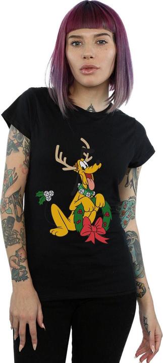 Immagine prodotto Disney Pluto Christmas Reindeer Maglietta Donna (XL)