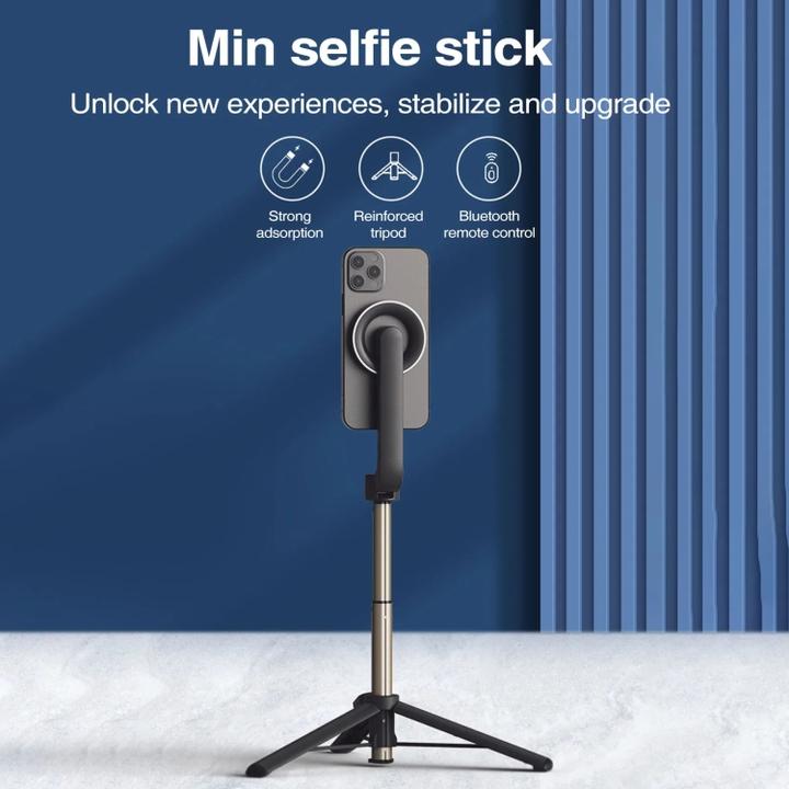 Actual product image Ueli Express MagSafe selfie stick with integrated tripod and remote control 61cm