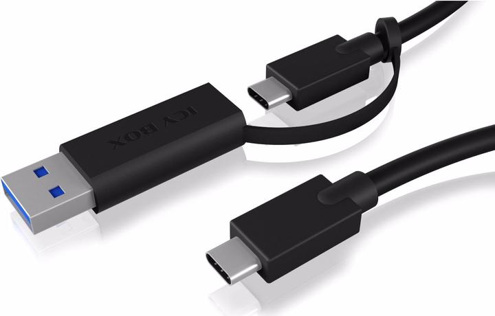 Actual product image Icy Box USB Adapter IcyBox USB 3.2 Gen 2 Type C -> Type A Adapter (1 m, USB 3.1)