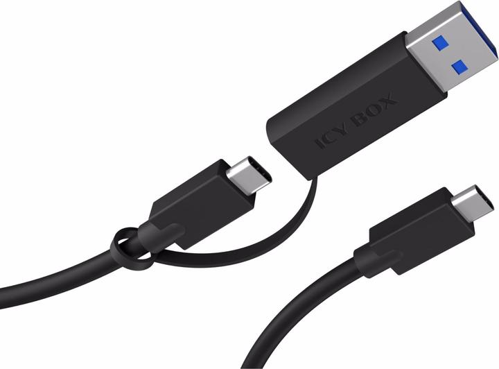 Actual product image Icy Box USB Adapter IcyBox USB 3.2 Gen 2 Type C -> Type A Adapter (1 m, USB 3.1)