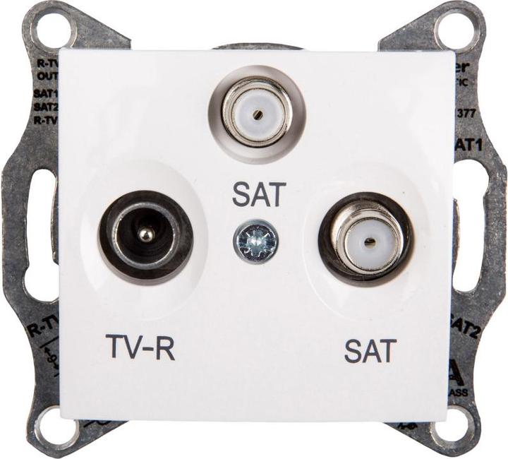 Image du produit Schneider Electric Prise TV/SAT/SAT blanche - SDN3502121 (Prise antenne)
