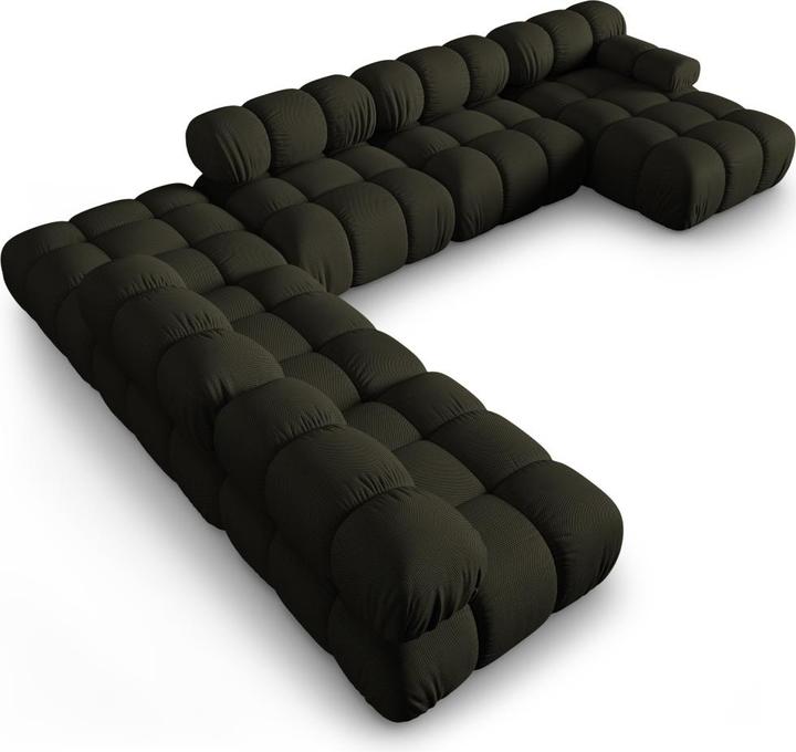 Actual product image Micadoni Modular Panoramic Left Corner Sofa, "Bellis", 7 Seats, 376x282x70Made in Europe (Sofa landscape)