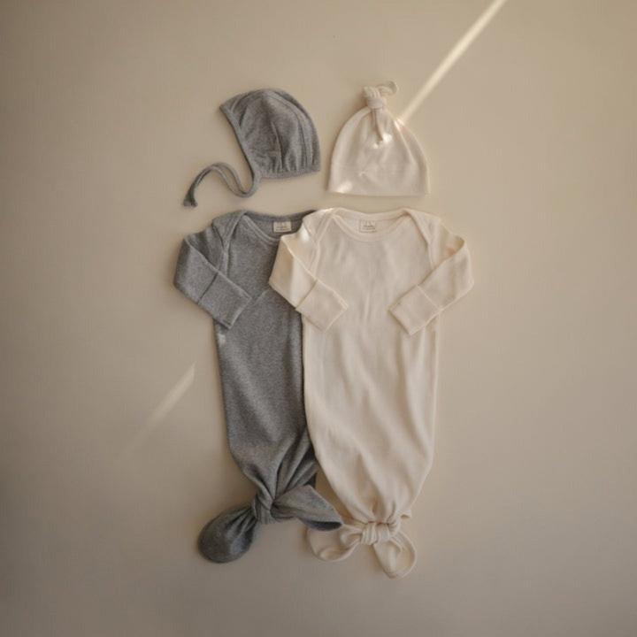 Actual product image Mushie Ribbed Baby Beanie