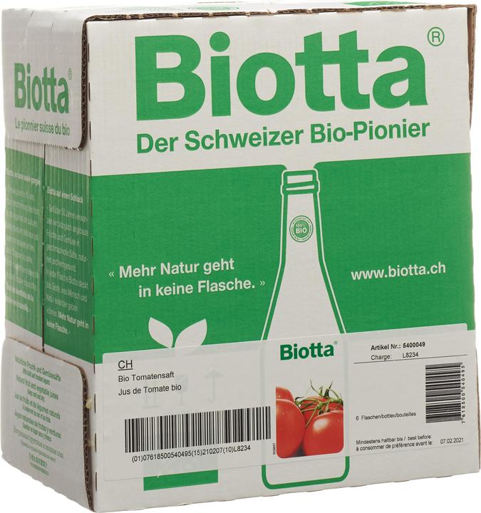 Produktbild Biotta Tomate (6 x 50 cl)
