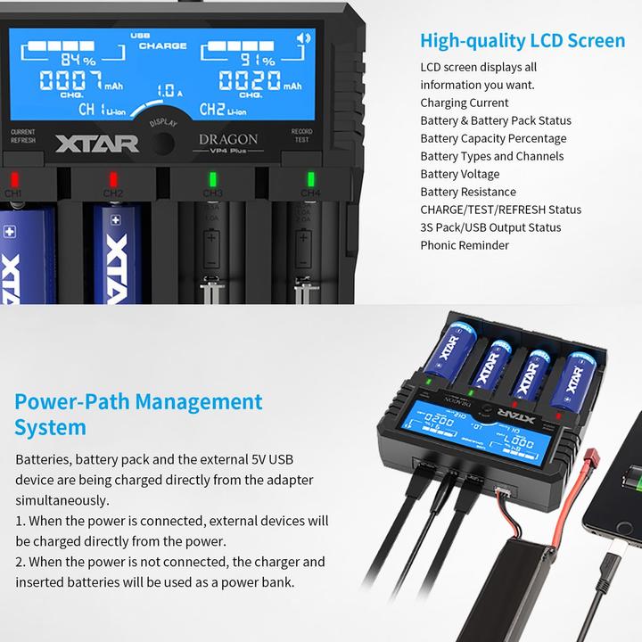 Produktbild Xtar Universal Schnell-Ladegerät (1 Stk., Ladegerät ohne Akku)