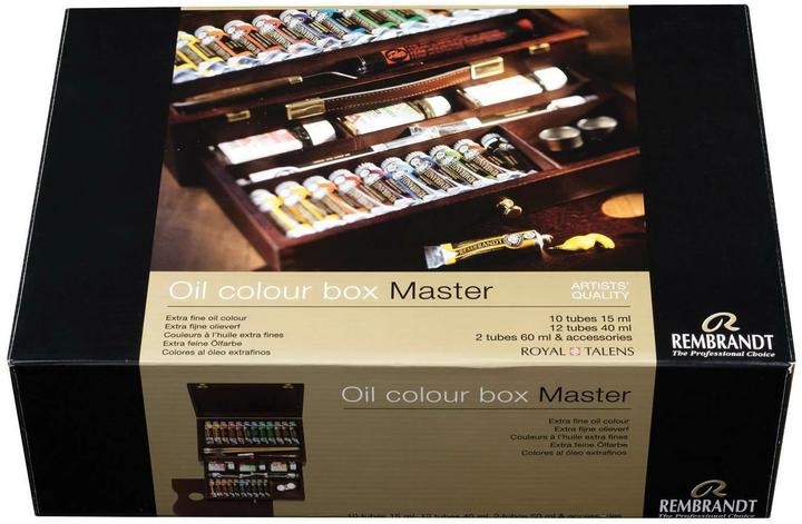 Image du produit Talens Coffret de maître en bois (Multicolore, 750 ml)