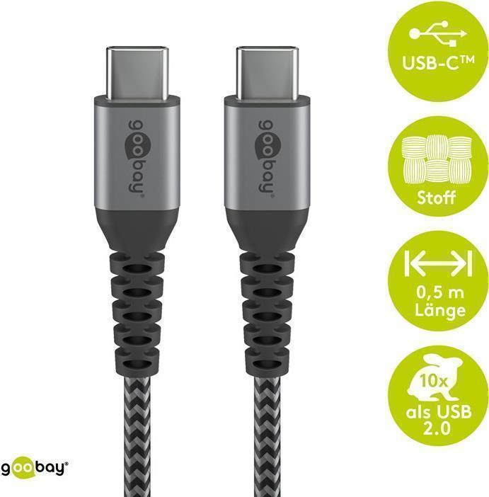 Actual product image Goobay USB C – USB C (1 m, USB 2.0)