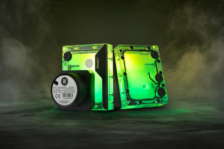 Actual product image EKWB EK-Quantum Kinetic3 FLT D5 PWM reservoir-pump combination - 92mm, D-RGB