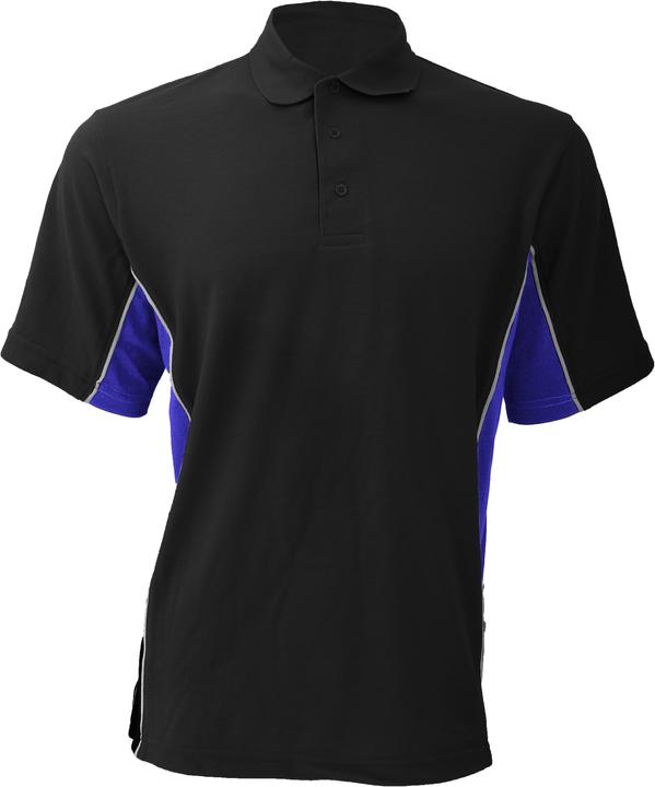 Black, Royal blue, White