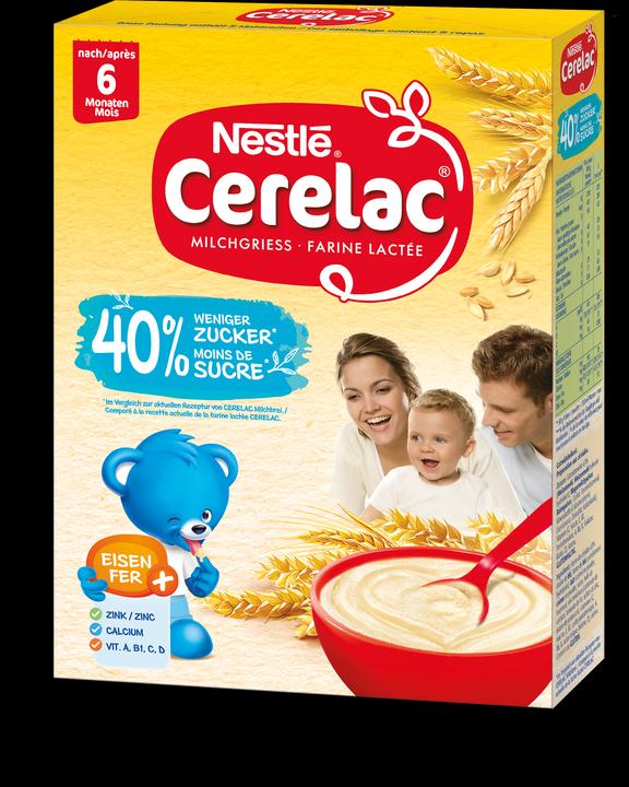 Nestlé Cerelac Milchgriess -40% Zucker (250 g)