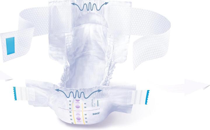 Produktbild Seni Optima Plus Vorlagen mit Hüftbund atmungsaktiv Hüftumfang 80-125cm 7 Tropfen (10 x, Large)