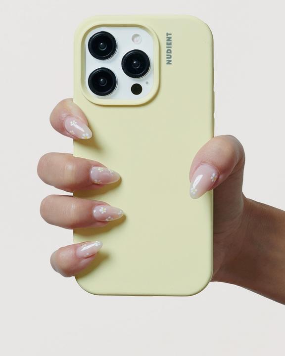 Actual product image Nudient Back Cover Base Case iPhone 15 Plus Pale Yellow (Apple iPhone 15 Plus)