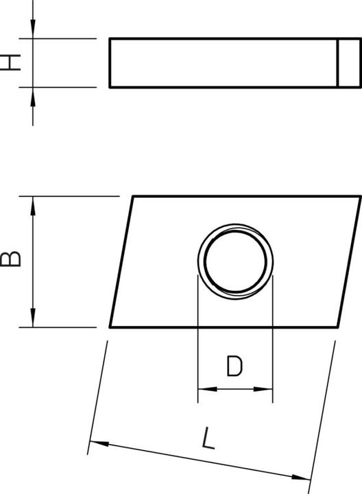 Actual product image OBO Bettermann Sliding nut (M8)
