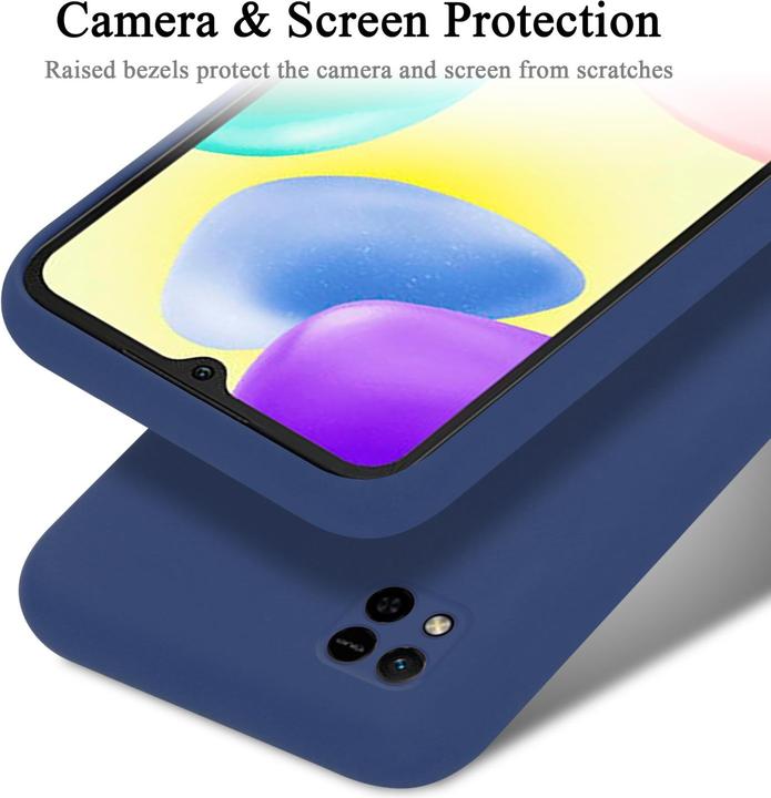 Productafbeelding Cadorabo TPU Liquid Silicone Hoesje Cover voor Xiaomi RedMi 9C / RedMi 10A (Xiaomi Redmi 9C, Xiaomi Redmi 10A)