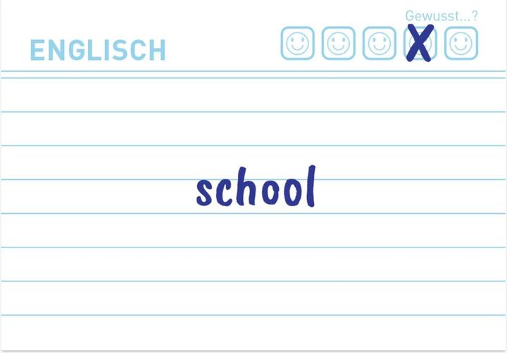 Produktbild Herlitz Karteikarte Vokabeln liniert Blauer Engel 100er (A8, 200 g/m², 100 x)