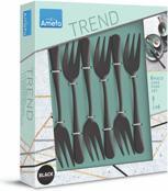 Actual product image Amefa AUSTIN Kuchengabel Set 6-teilig, PVD schwarz, satiniert (6 Piece, Pitchfork)