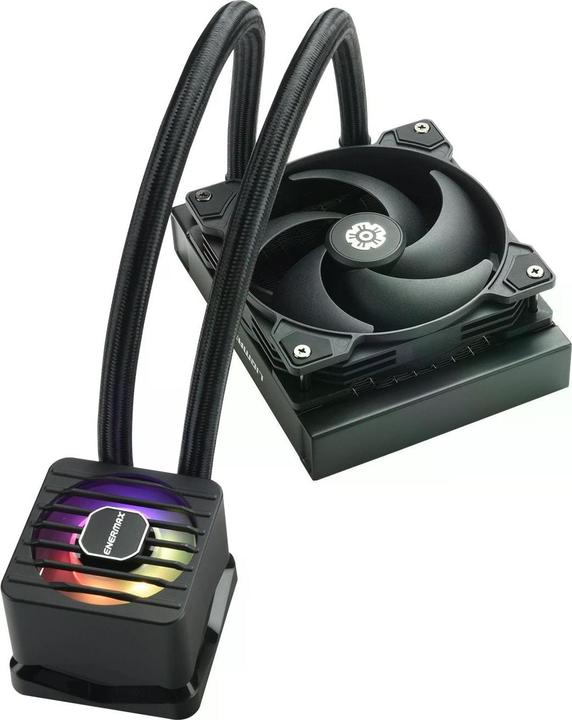 Produktbild Enermax LIQMAXFLO SR 120mm CPU AIO Liquid Cooler - Xtreme Dual Chamber PWM Pumpe- ARGB