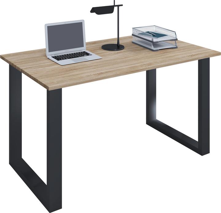 Produktbild VCM Premium Büromöbel Schreibtisch Lona U Schwarz (80 x 80 x 76 cm)