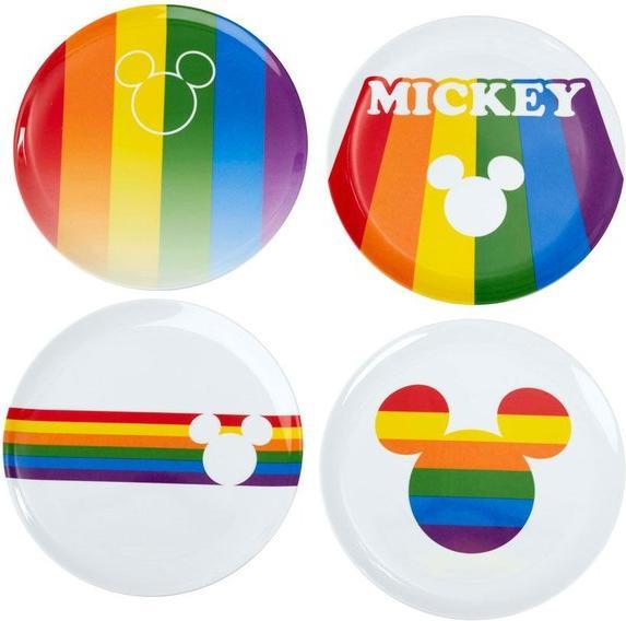 Produktbild Funko Disney: Teller Mickey Rainbow (4 Stück) (4 x)