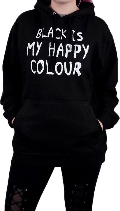 Immagine prodotto Grindstore Felpa con cappuccio Black Is My Happy Colour (M)