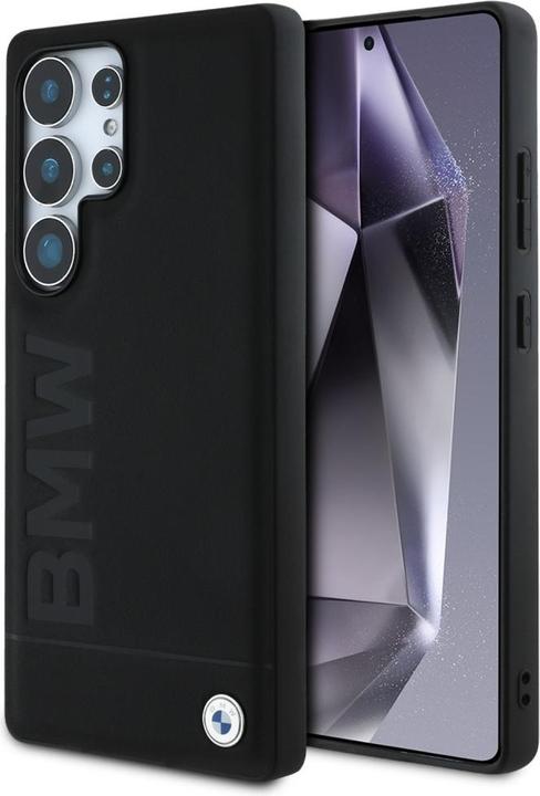 Immagine prodotto BMW Leather Big Wordmark Case for Samsung Galaxy S25 Ultra - Black (Samsung Galaxy S25 Ultra)