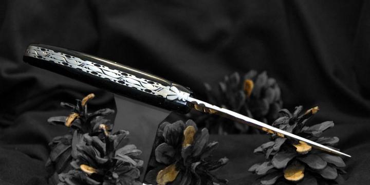 Actual product image Laguiole en Aubrac Steak knife buffalo horn (6 Piece, Knife)