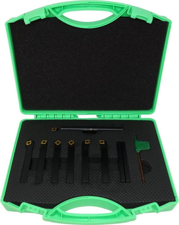 Produktbild Paulimot Drehmeissel-Set mit Wendeplatten, 8 mm, 7-teilig inkl. Bohrstange