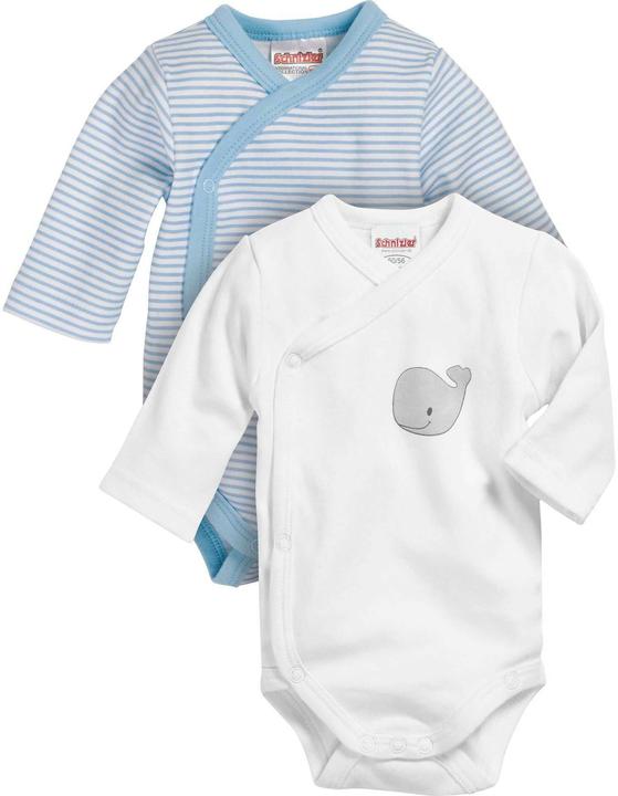Actual product image Schnizler Long sleeve wrap body whale 2 pack (62)