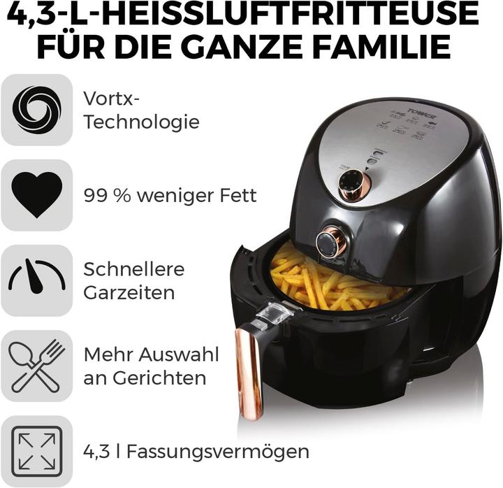 Produktbild TOWER T17021RG Heissluftfritteuse