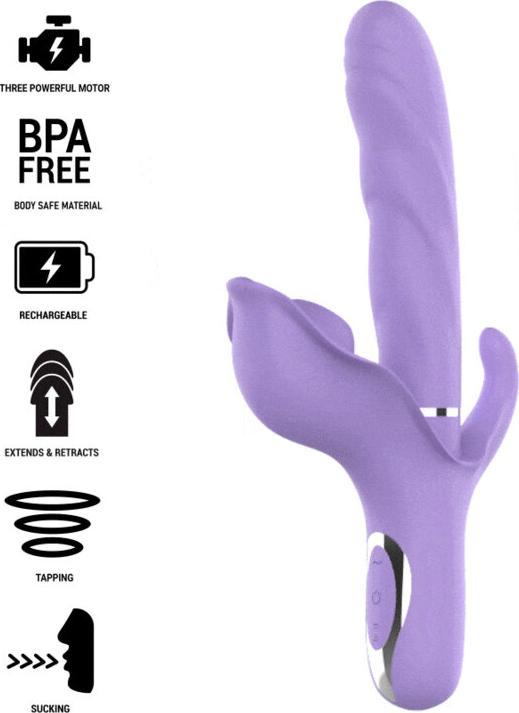 Produktbild Intense Billie Vibrador Multifunción Recargable Succionador Con Pulsador Morado