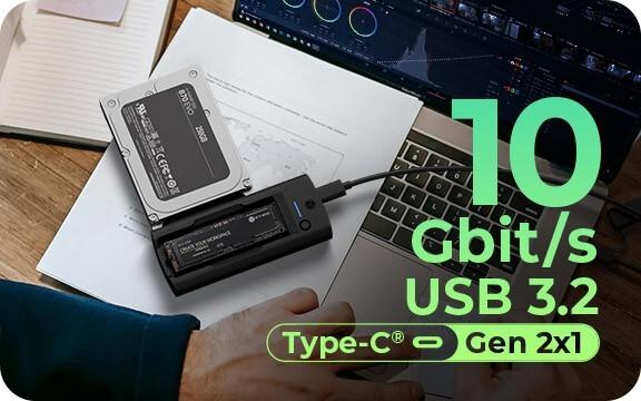 Produktbild Icy Box DockingStation für NVMe M.2 SSD & SATA Laufwerke IB-180MS-C31