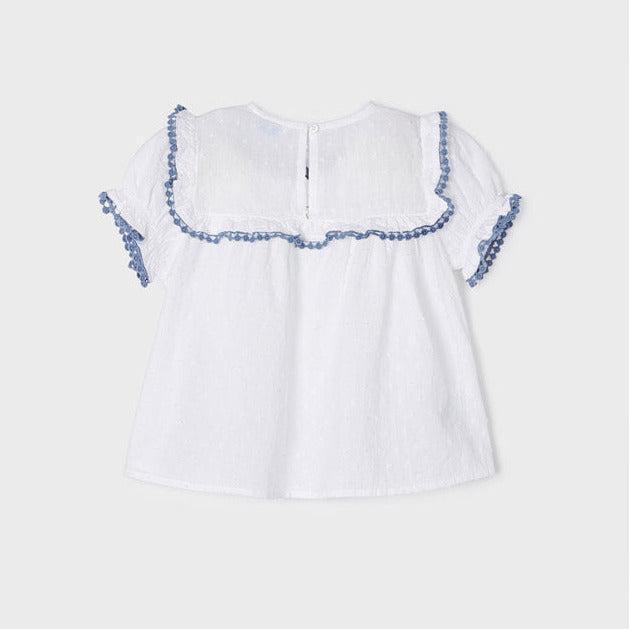 MAYORAL Plumenti Tunika Bluse mit Stickmotiven
