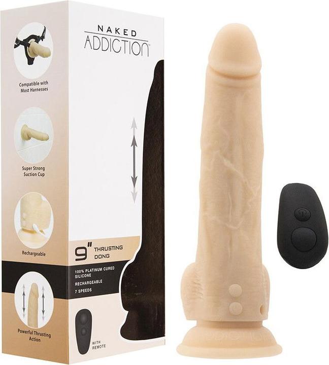 Actual product image Naked Addiction Realistischer StoÃDildo mit Fernbedienung 23 cm