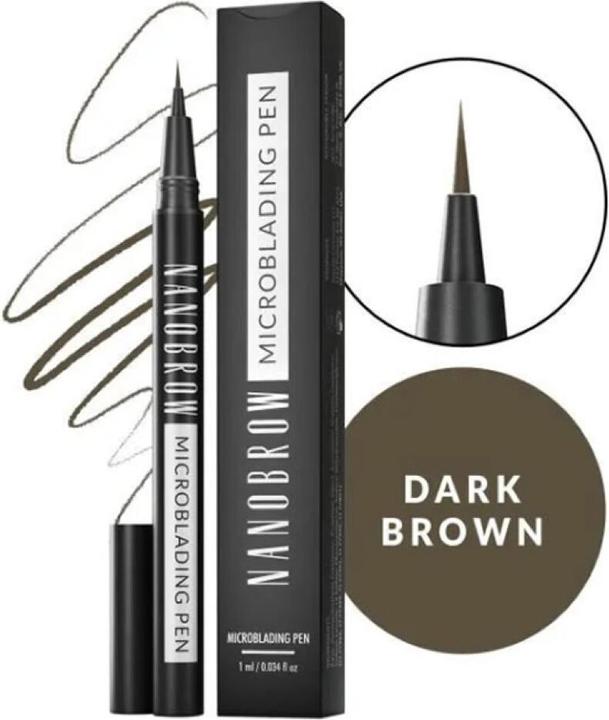 Actual product image Nanobrow - Microblading Pen Dark Brown (10 Dark Brown)