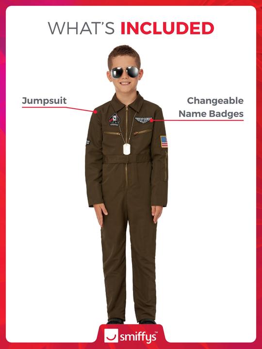 Produktbild Smiffys Top Gun: Maverick (128, 134, 140)