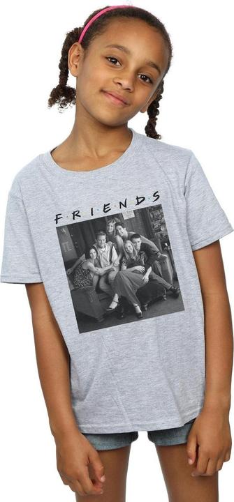 Immagine prodotto Friends Black And White Photo Maglietta Ragazze (140, 146)