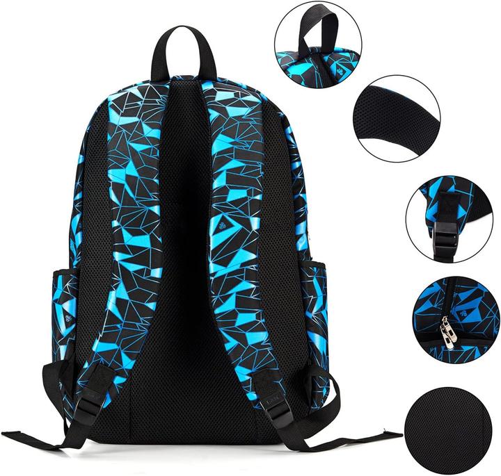 Produktbild Bunie Schulrucksack-Set Blau (35 l)