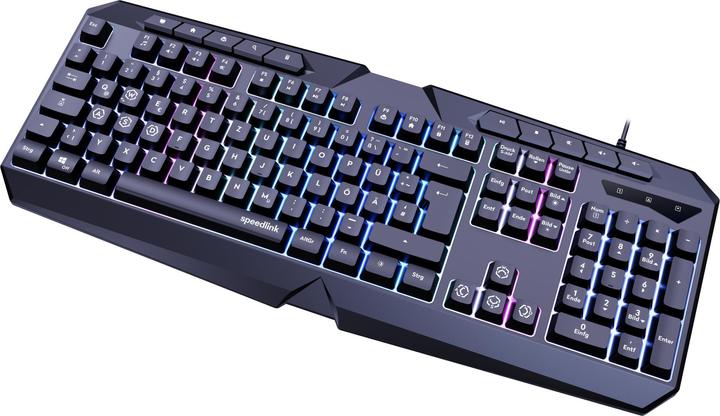 Produktbild Speedlink LUDICIUM RGB Rainbow Gaming Keyboard, black (DE, Kabelgebunden)