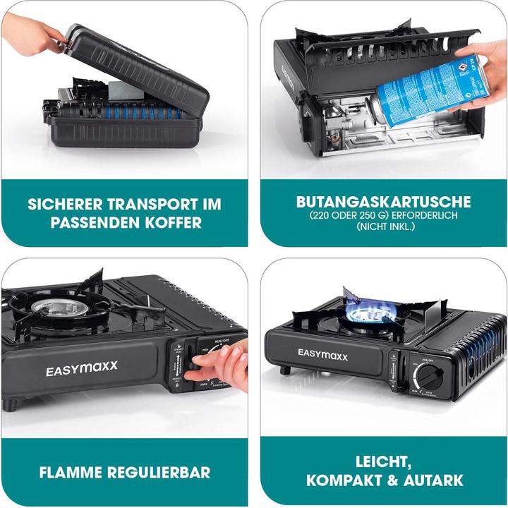 Produktbild Easymaxx Gaskocher inkl. Koffer